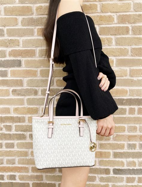 michael kors black jet set logo tote|jet set small Michael Kors.